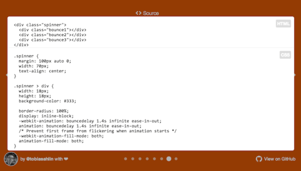SpinKit, serie de indicadores animados con CSS