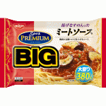 日清スパ王プレミアムBIG　揚げなすの入ったミートソース：日清食品