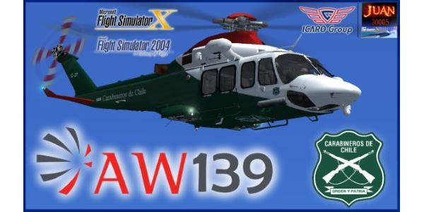 FSX/FS2004 – Agusta Westland AW139 Carabineros de Chile – Perfect