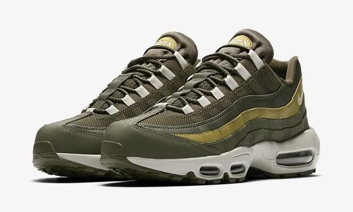 オフィシャルイメージ ナイキ エア マックス 95 エッセンシャル オリーブ キャンバス ライト ボーン Nike Air Max 95 Essential