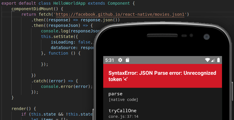 I've only seen the parsing error when the android version on the device was lower than the version the app was compiled for. What Causes Syntaxerror Json Parse Error Unrecognized Token In React Native