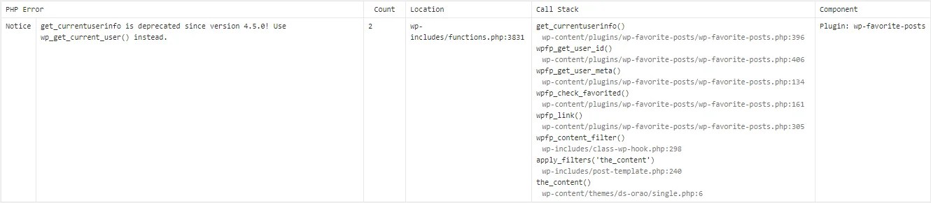 Depreciated code error