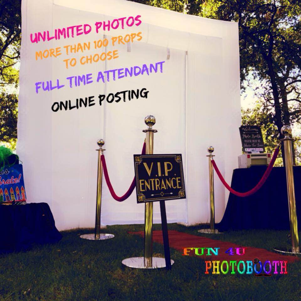 Led inflatable cube photo booth at the park