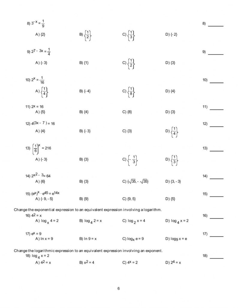 11-2 practice worksheet exponential functions