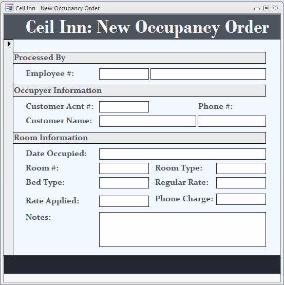 11:43 pm ms access 4 comments. Microsoft Access Example Database The Ceil Inn Hotel