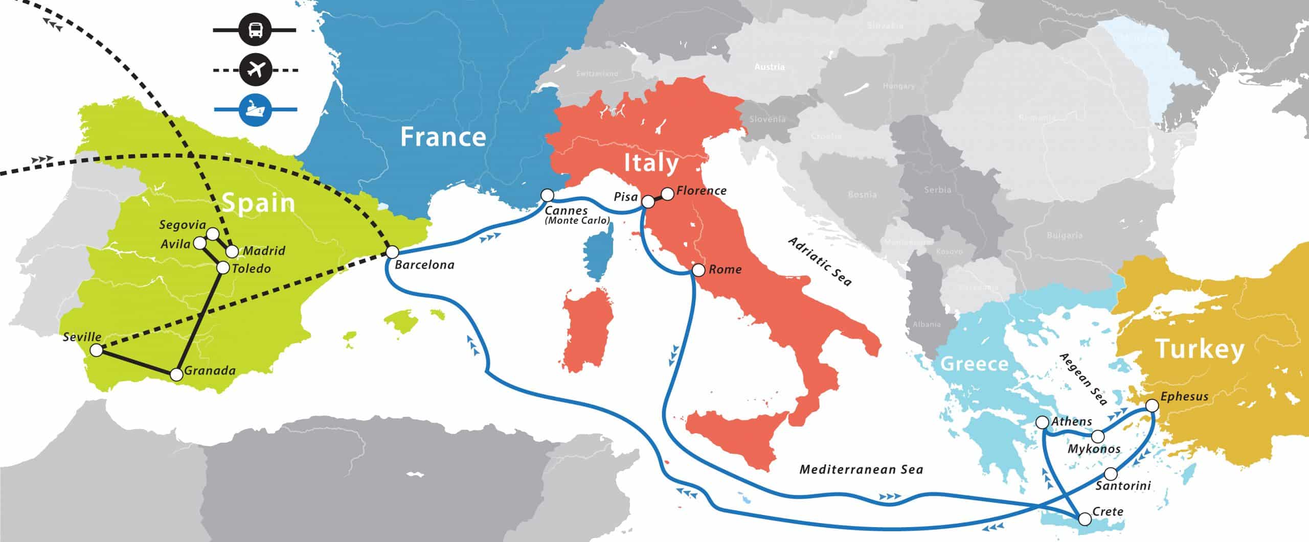 The name of this storied catalan city, barcelona, is almost as beautiful as the coastal. Mediterranean Cruise Fun For Less Tours