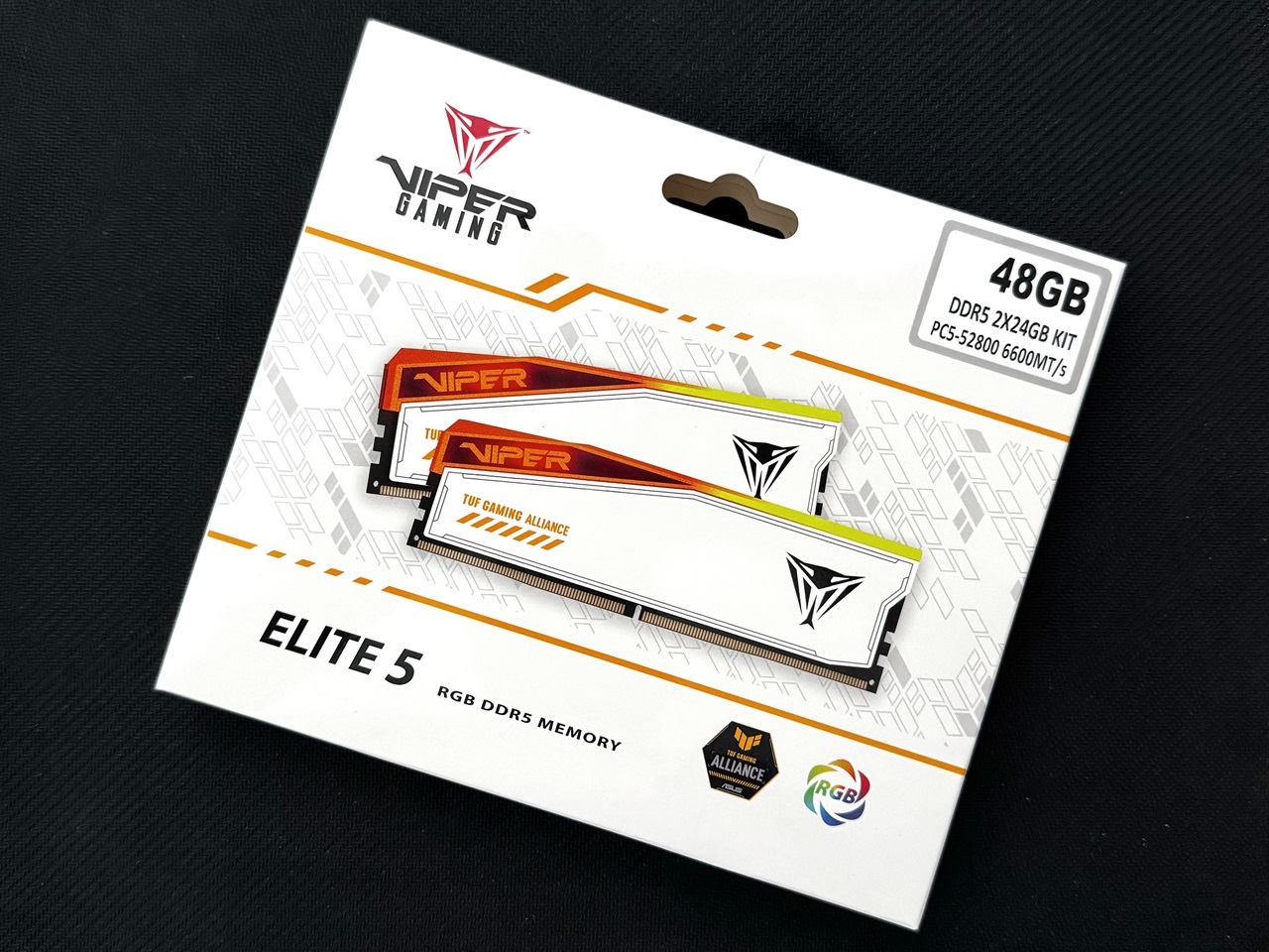 Patriot Viper Elite 5 TUF Gaming RGB DDR5-6600 48GB Memory Kit