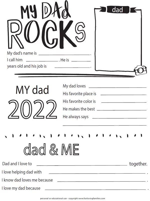 father s day questionnaire printable 2022 free download