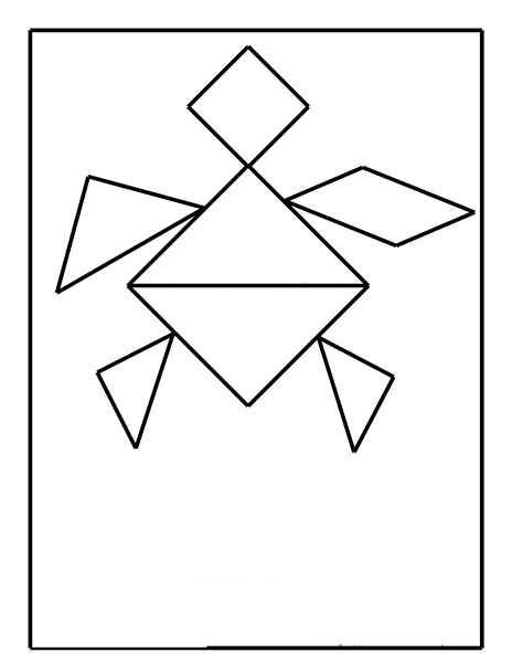 tangram turtle 2 funnycrafts