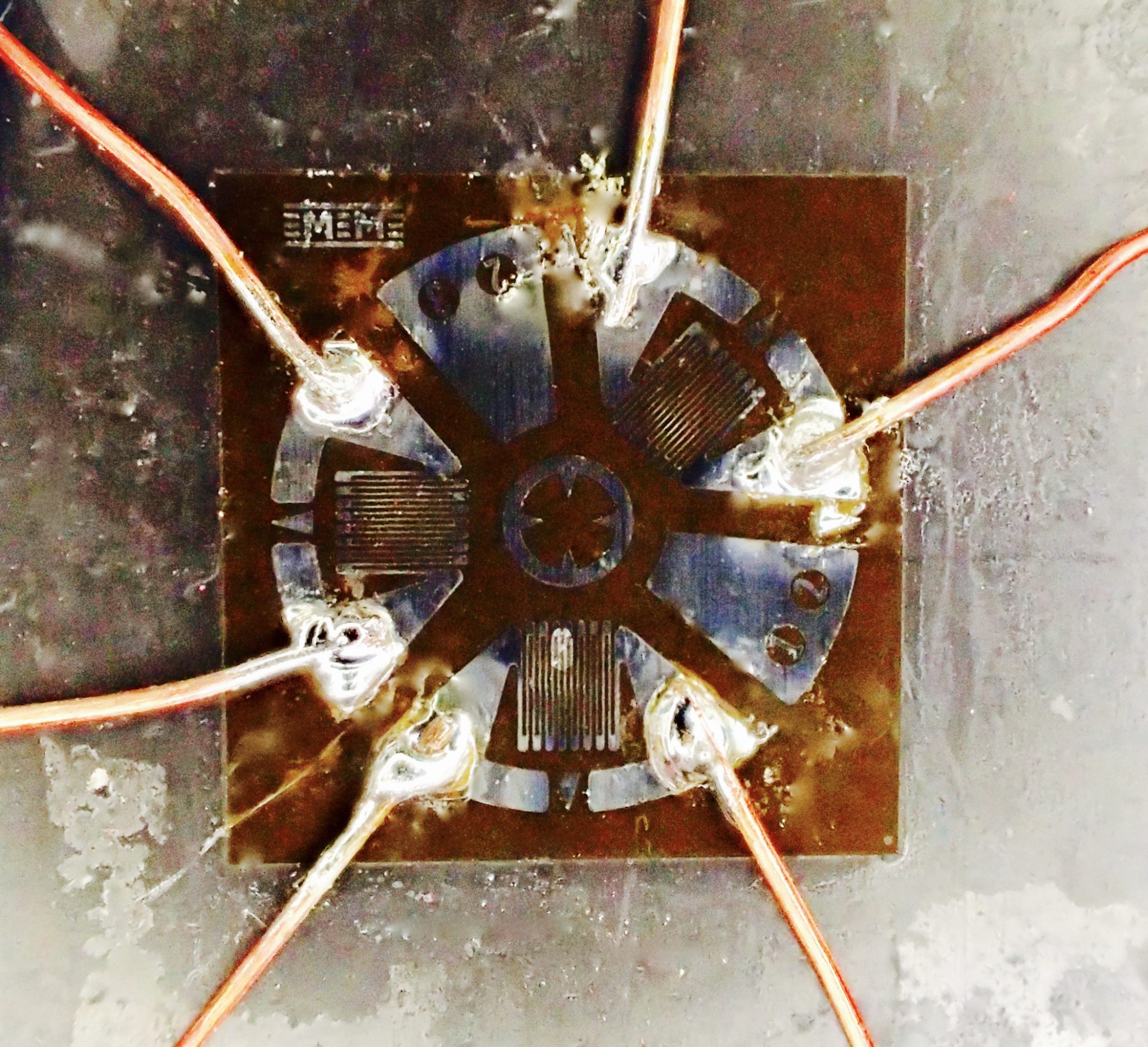 Residual stress measurement by rosette hole drilling per ASTM E 837