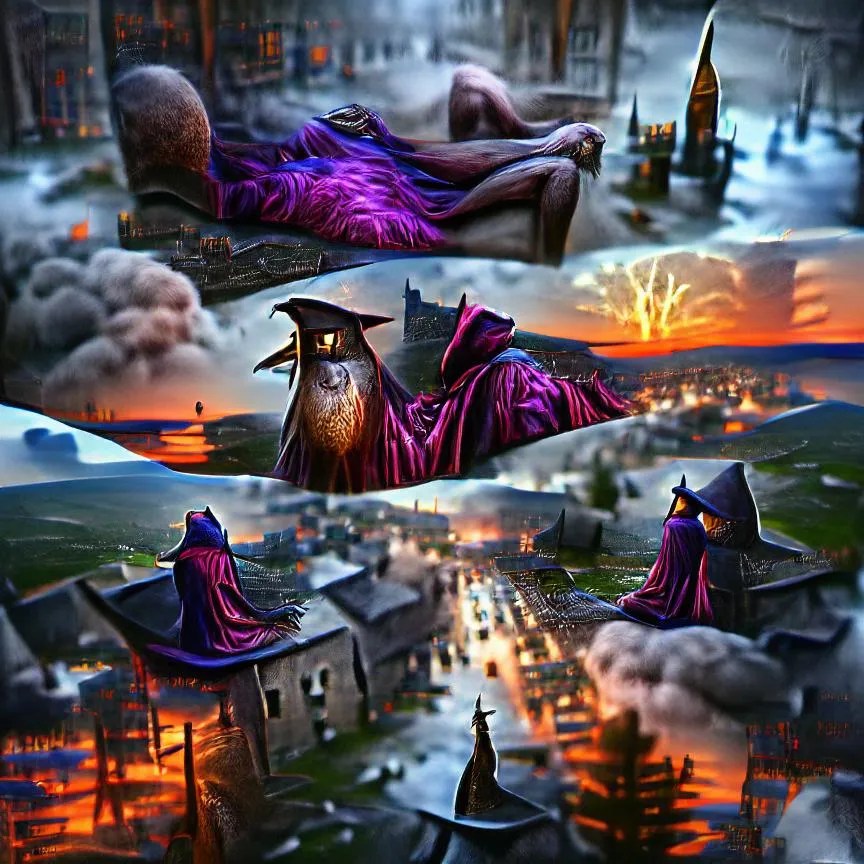 Ewen's Dreamland created with NightCafe AI