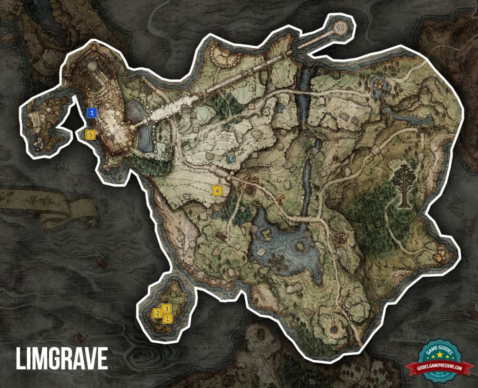 Elden Ring Sorceries And Limgrave List Com Map 2764 