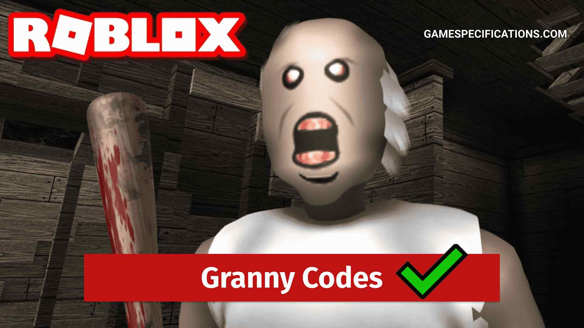 Roblox Granny Codes March 2024 Game Roblox Granny Codes 