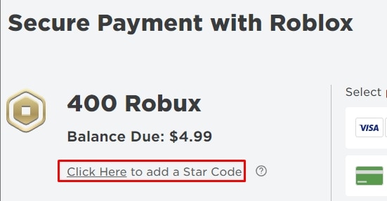 What Is A Star Code In Roblox Click Here To Add A Star Code 