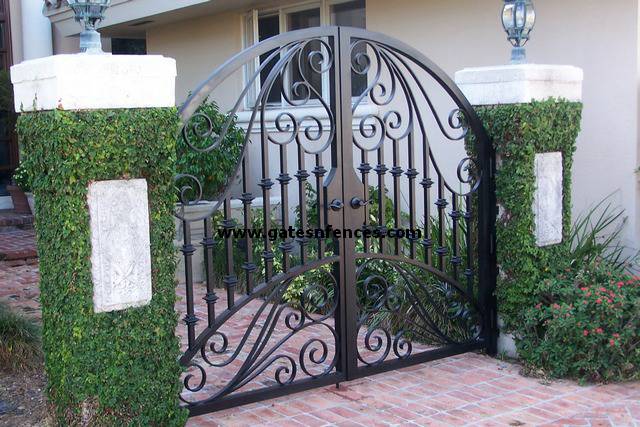 Garden Gates Walk Thru Gates Wrought Iron Or Aluminum Garden Pedestrian Gates