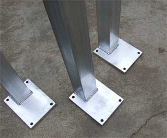 The anchor kit is one of the most important carport devices. Steel Post