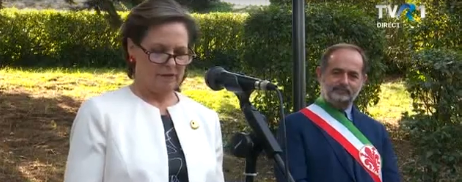 O gradină publică din Florența a primit numele Regina Mamă Elena a României
