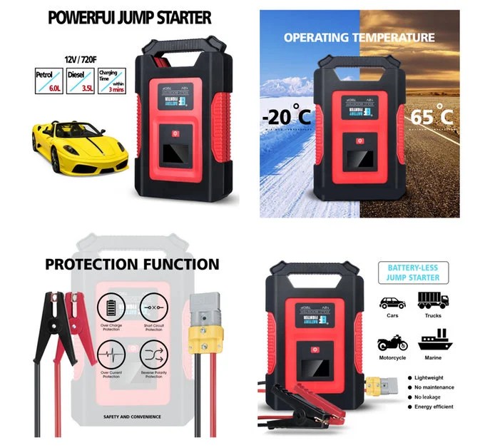Super Capacitor Battery Less Vehicle Jump Starter Geeky