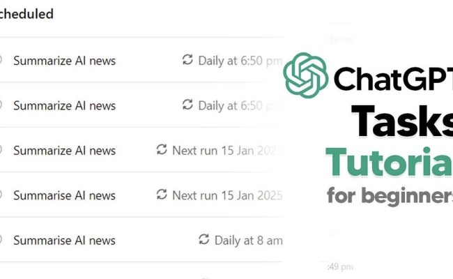 How To Use ChatGPT Tasks To Automate Your Daily Routine - Geeky Gadgets