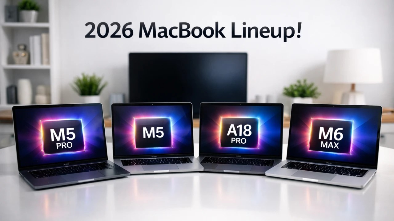 Apple 2026 MacBook Lineup Budget Air Pro And OLED Models Geeky 2026 MacBook Lineup.webp