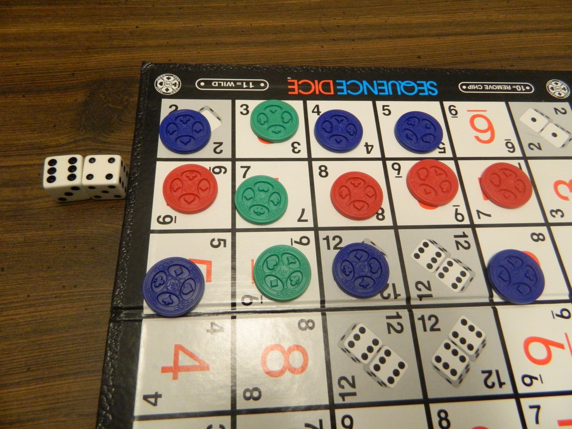 sequence dice board game review and rules geeky hobbies