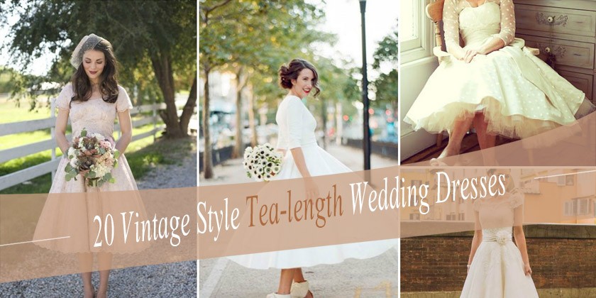 20 Of The Most Vintage Tea Length Wedding Dresses For Older Bride