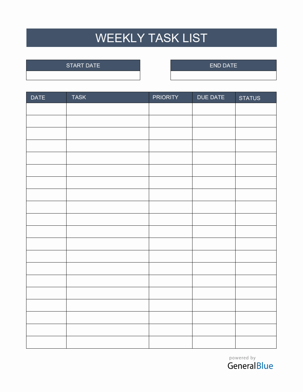 Day Planner Template Word