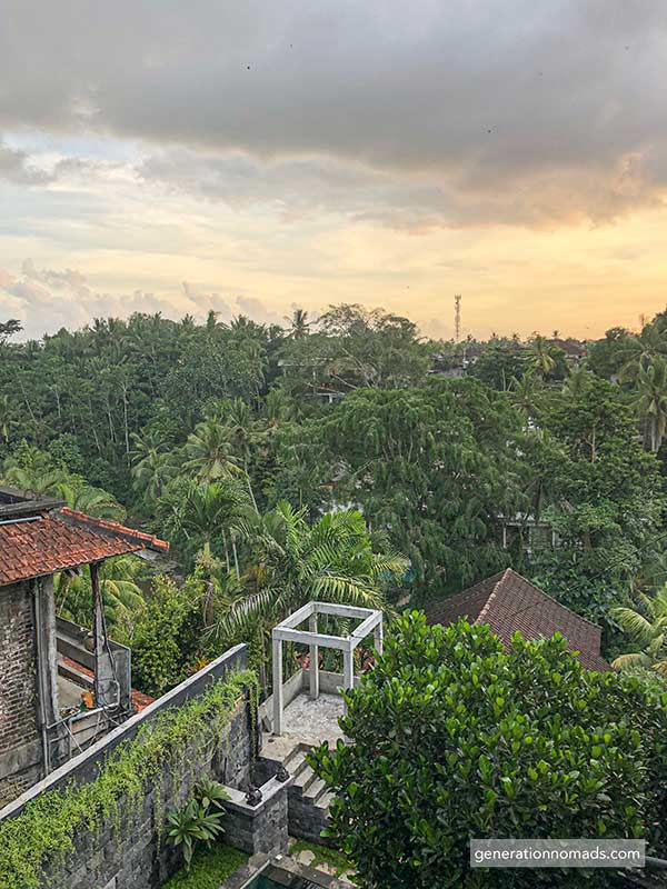 Sunset at Coworking Space Outpost Ubud