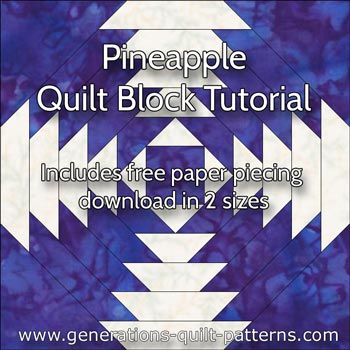 free pineapple quilt patterns illustrated step by step instructions in