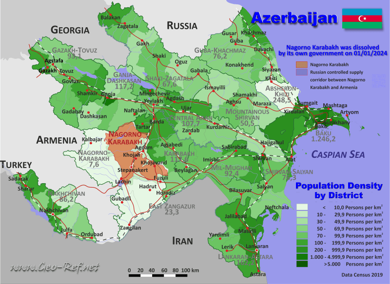 Azerbaijan Map Azerbaijan Map With Cities Free Pictures Of Country Azerbaijan 