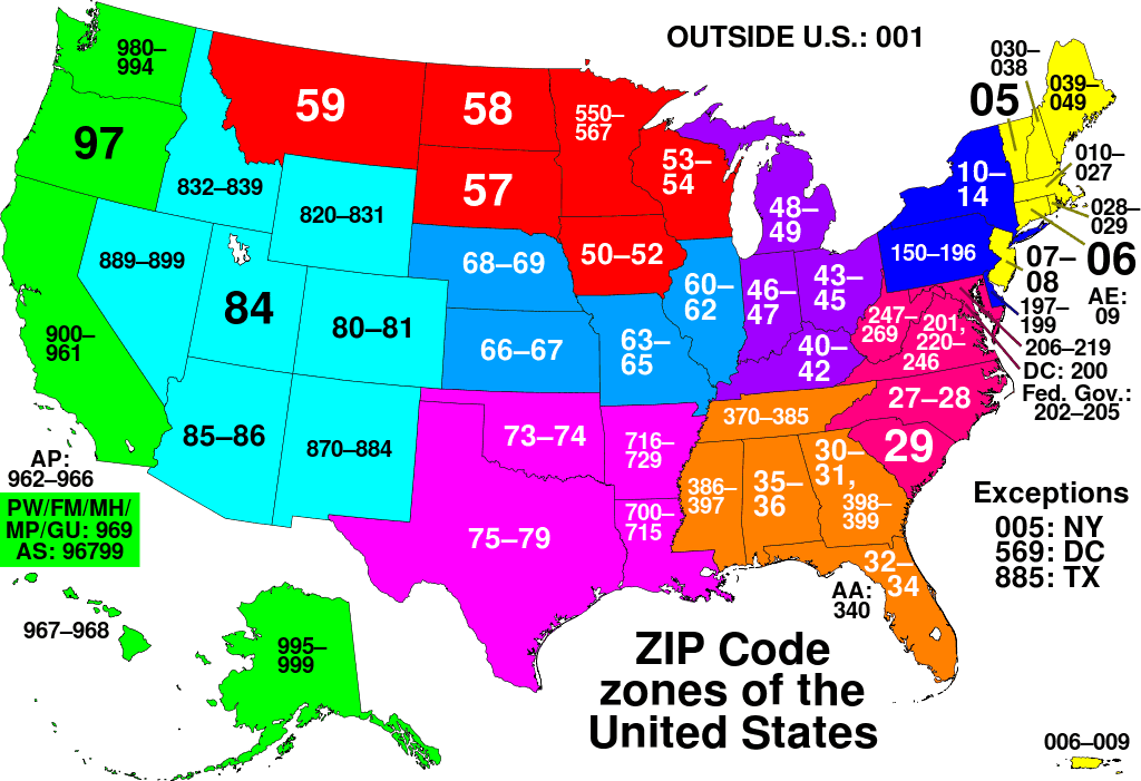 US ZIP Codes Explore And Download For Free 1024px ZIP Code Zones 