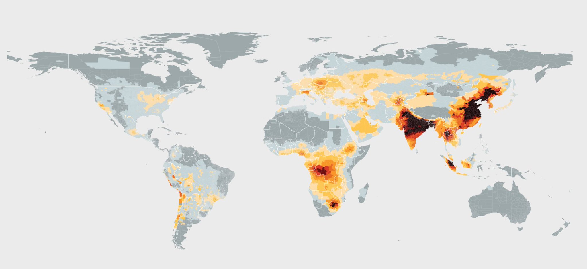 Air Pollution Chart This Map Shows Where You Re Most Likely To Die AQLI Pollution Map 