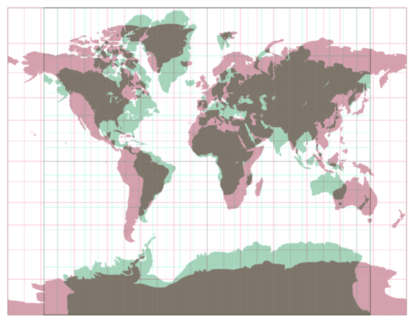 These 5 Tools Will Let You Master Map Projections Geoawesome Map Projections Net Comparison 2 