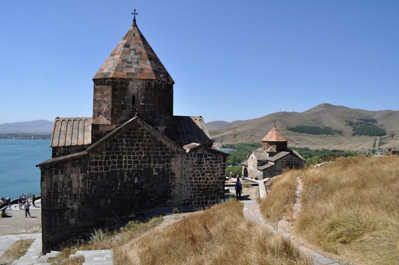 Sevan Armenia Wikipedia - Classic Abstract Illustration - 8K