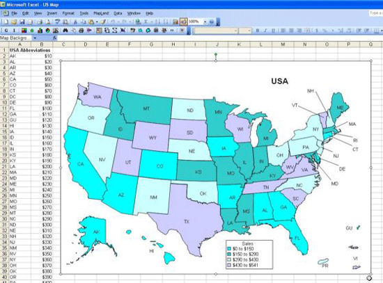 Making Maps With Excel Geography Realm Mapland 