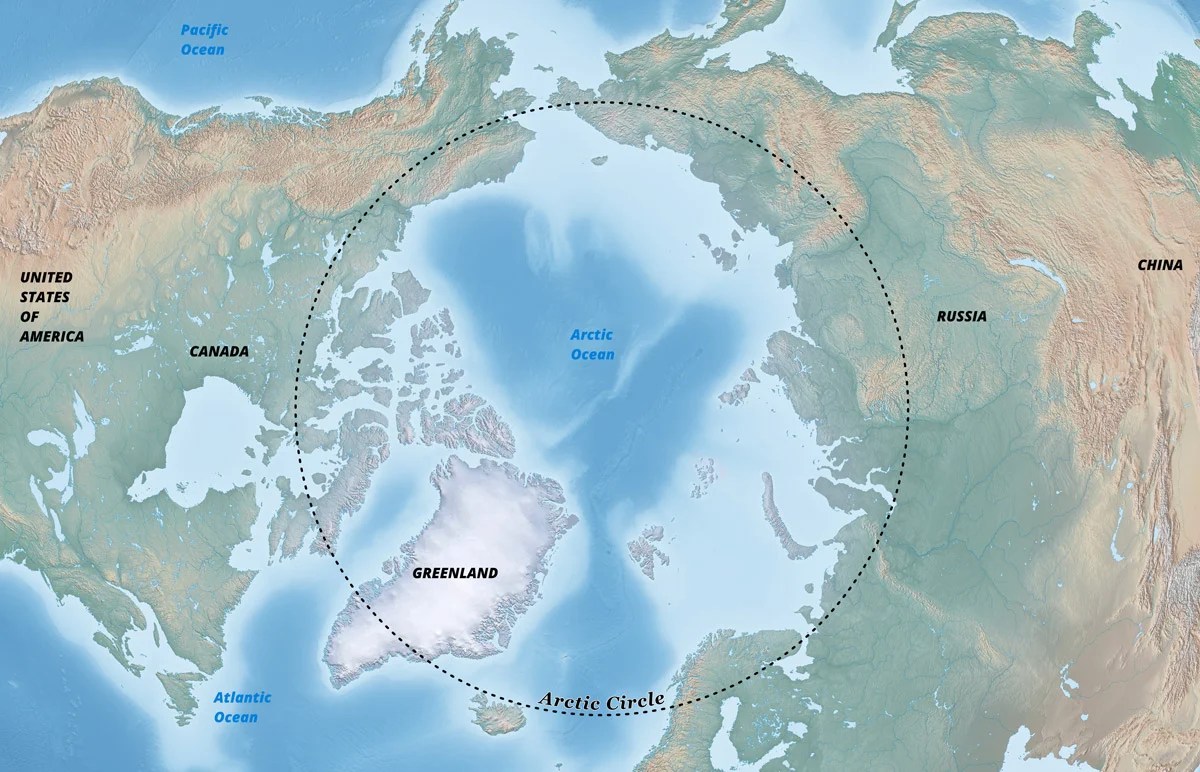 The Arctic Circle A Realm Of Ice Light And Global Map Arctic Circle 