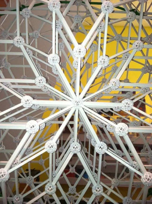 Plus, this wallpaper is washable, so whenever life happens, simply wipe it clean with a damp cloth. ZomeTool sculpture at Denver Art Museum - The Geometry Code