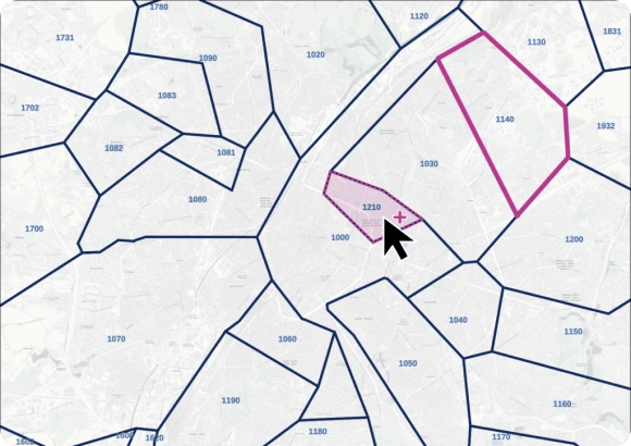 World Zip Code Boundary Maps With Polygons Easy.