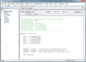 A GeneXproTools model converted to the R Language