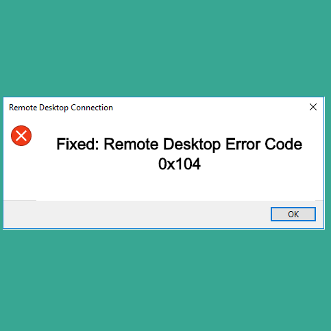 I am on windows 10 pro version 20h2 trying to remote to windows 10 enterprise version. Remote Desktop Error 0x104 Macbook Pro