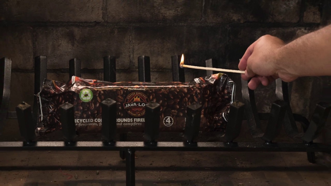 Java Log - Firelogs Made from Recycled Coffee Grounds - GetdatGadget