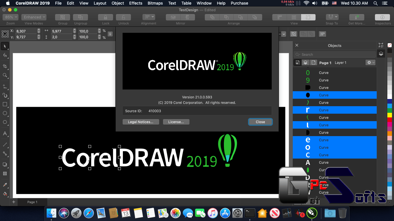 CorelDRAW Graphic Suite 2019 For MAC OS (Pre Activated)