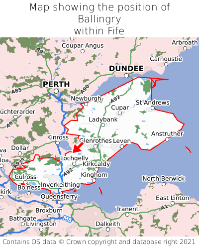 Where Is Ballingry Ballingry On A Map Ballingry Map Position In Fife 000001 