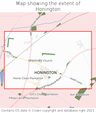 Where Is Honington Honington On A Map Honington Map Extent 000001 