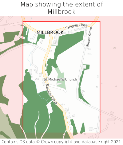 Where Is Millbrook Millbrook On A Map Millbrook Mk45 Map Extent 000001 