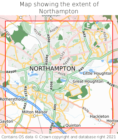 Where Is Northampton Northampton On A Map Northampton Map Extent 000001 