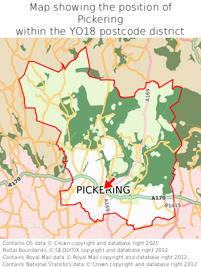 Where Is Pickering Pickering On A Map Pickering Map Position In Yo18 000001 