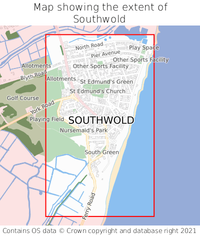 Where Is Southwold Southwold On A Map Southwold Map Extent 000001 