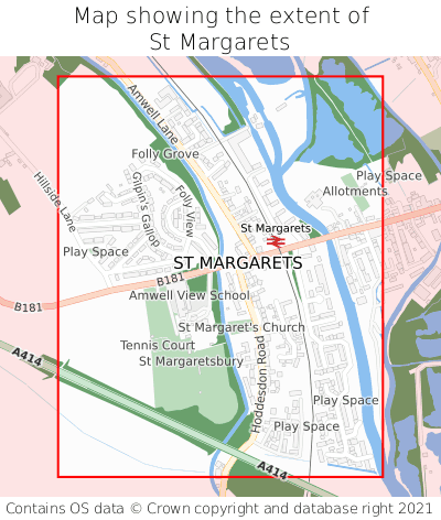 Where Is St Margarets St Margarets On A Map St Margarets Map Extent 000001 