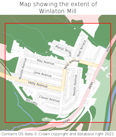 Where Is Winlaton Mill Winlaton Mill On A Map Winlaton Mill Map Extent 000001 